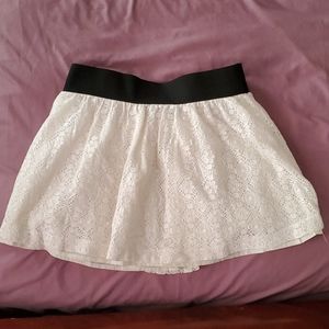 Lace mini skirt